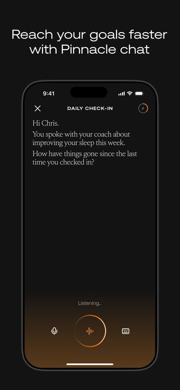 Pinnacle daily voice check-in